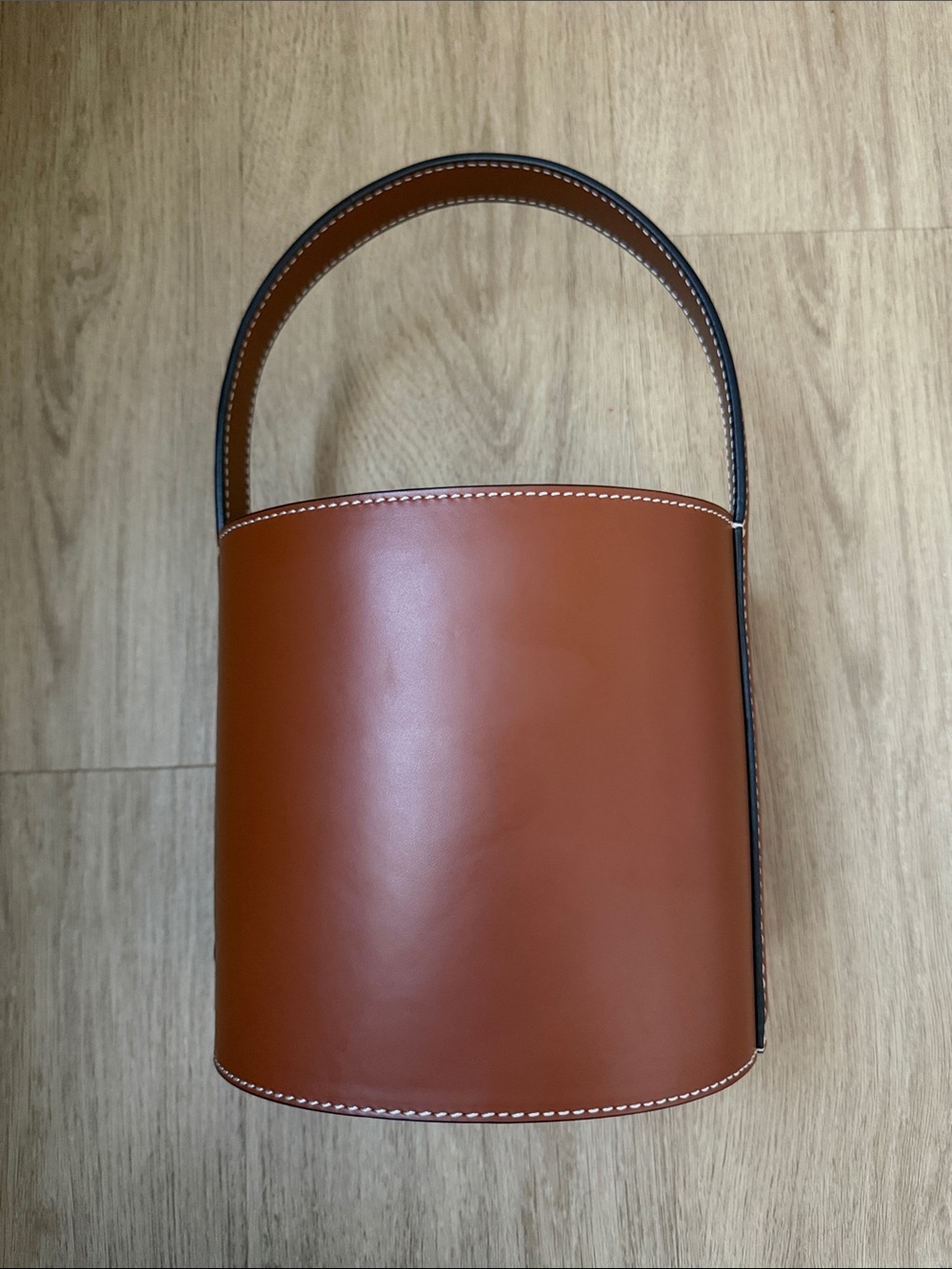 Staud Bisset Bucket Bag w/ Crossbody Strap in Tan / Light Brown - Basket Tote